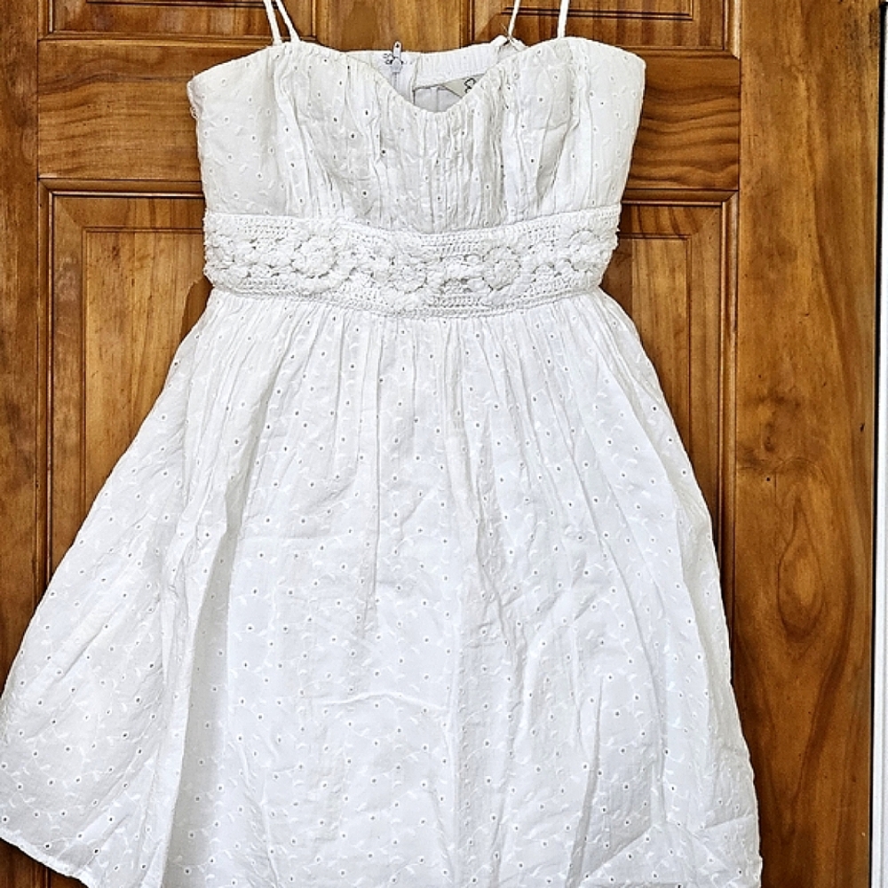 Speechless White Eyelet Dress, Size 7